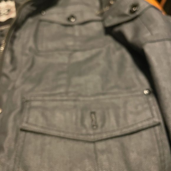 XRay Jeans Mens Dark Gray Denim Jacket Size L NWT - Picture 3 of 3